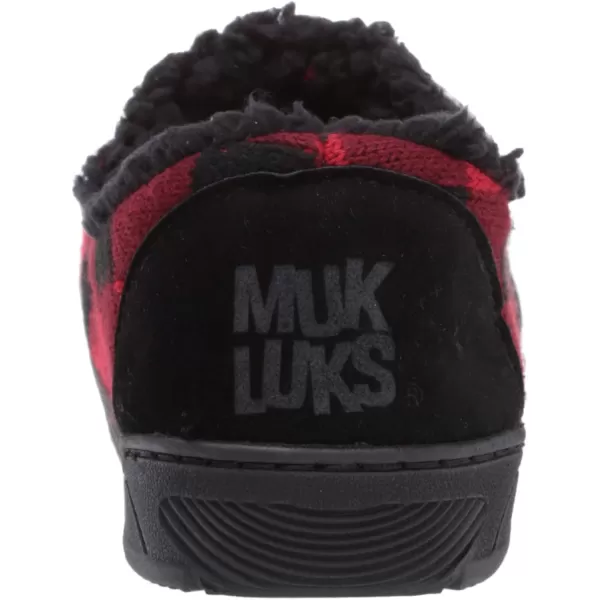 MUK LUKS Mens John SlippersRedBlack