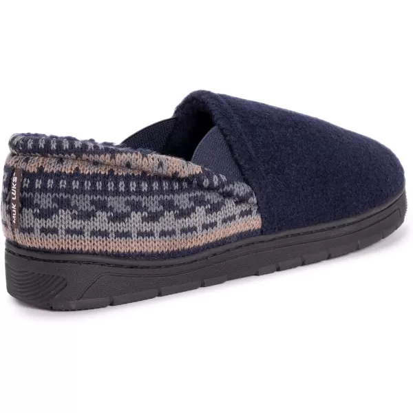 MUK LUKS Mens Kristof SlippersNavy