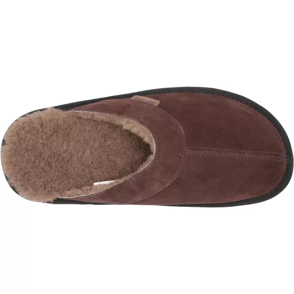 MUK LUKS Mens Leather Goods Abbott SlipperMahogany