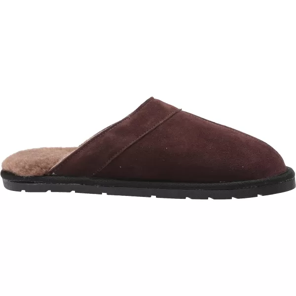 MUK LUKS Mens Leather Goods Abbott SlipperMahogany