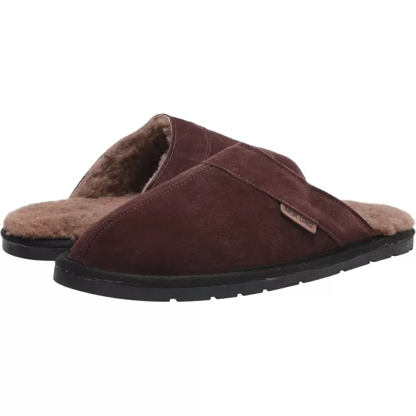 MUK LUKS Mens Leather Goods Abbott SlipperMahogany