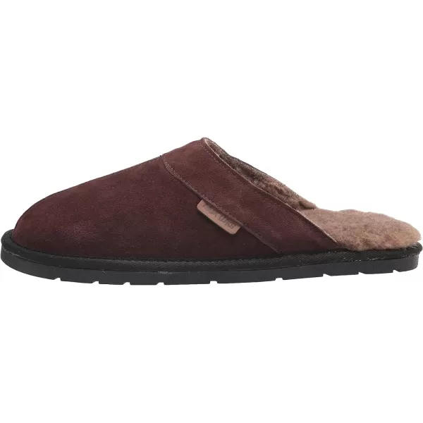 MUK LUKS Mens Leather Goods Abbott SlipperMahogany