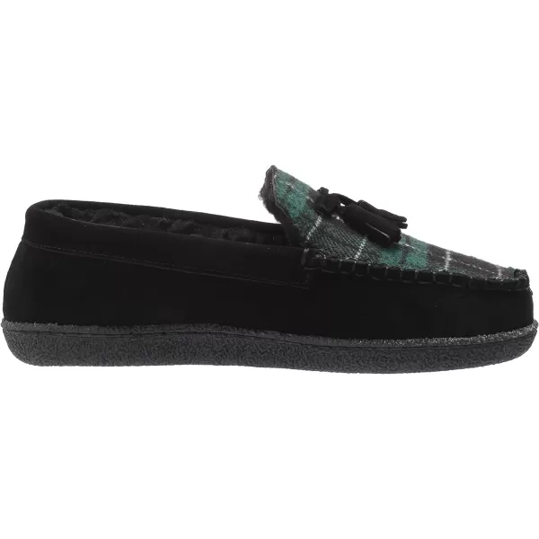 MUK LUKS Mens Leather Goods Talan SlipperBlack