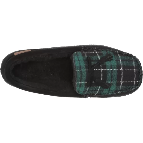 MUK LUKS Mens Leather Goods Talan SlipperBlack