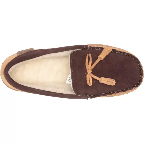 MUK LUKS Mens Leather Goods Talan SlipperCamel