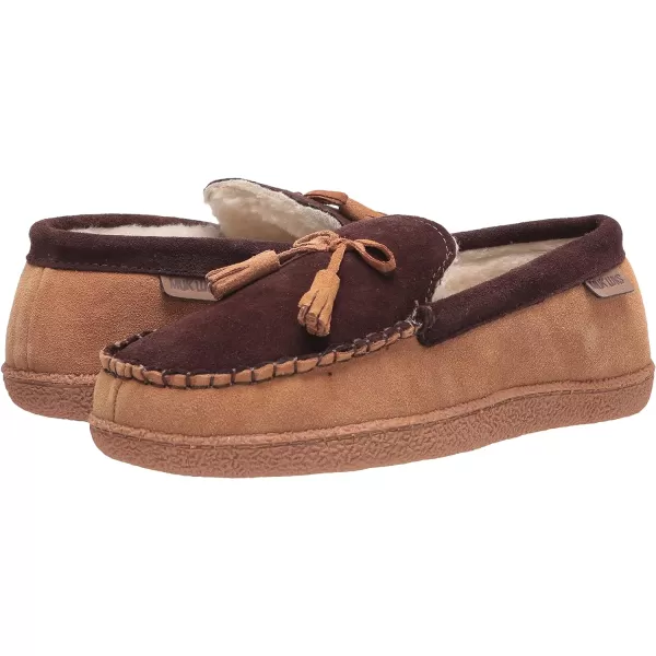 MUK LUKS Mens Leather Goods Talan SlipperCamel