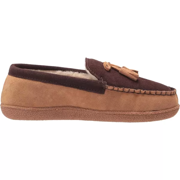 MUK LUKS Mens Leather Goods Talan SlipperCamel