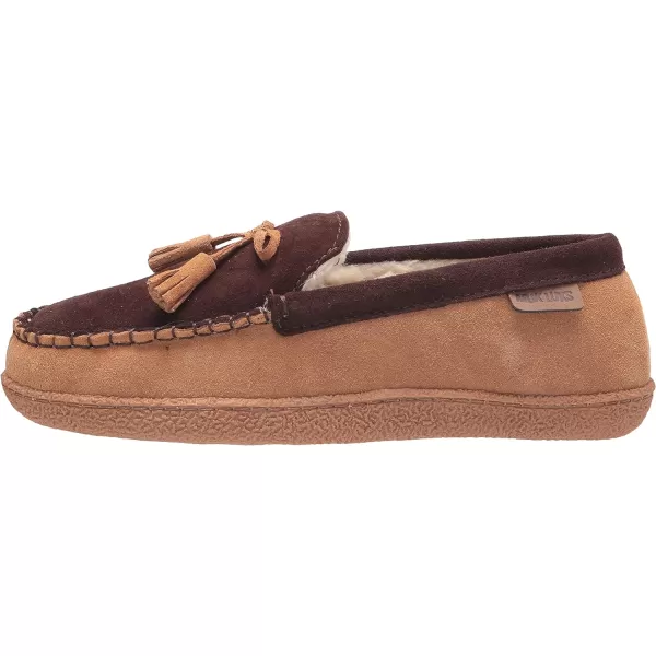 MUK LUKS Mens Leather Goods Talan SlipperCamel