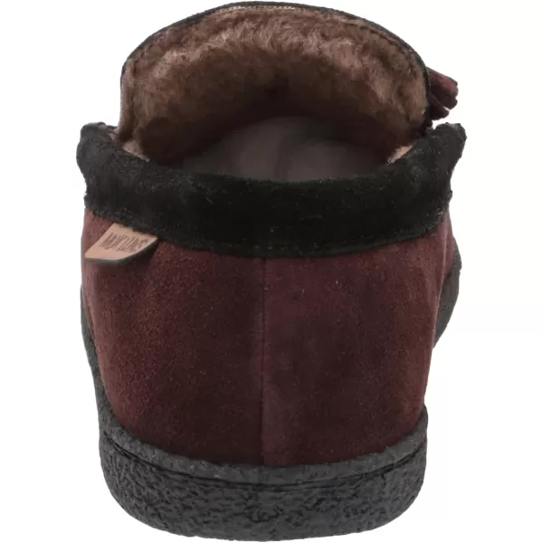 MUK LUKS Mens Leather Goods Talan SlipperDark Mahogany