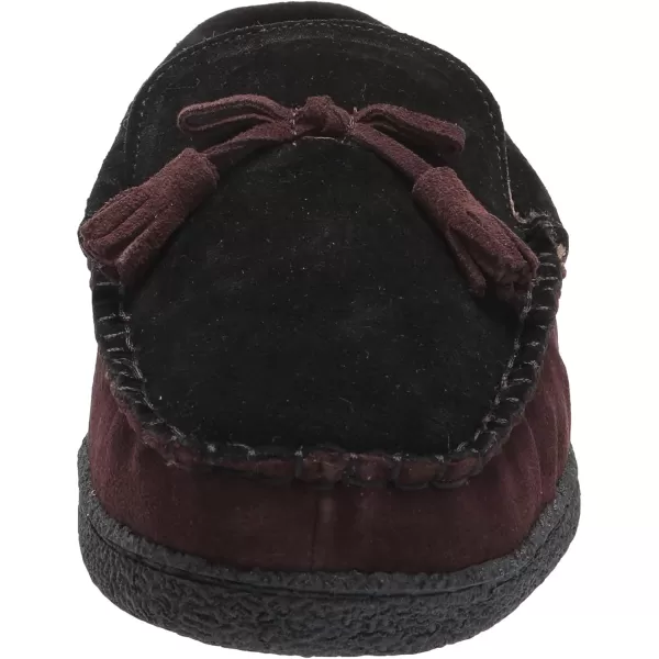 MUK LUKS Mens Leather Goods Talan SlipperDark Mahogany