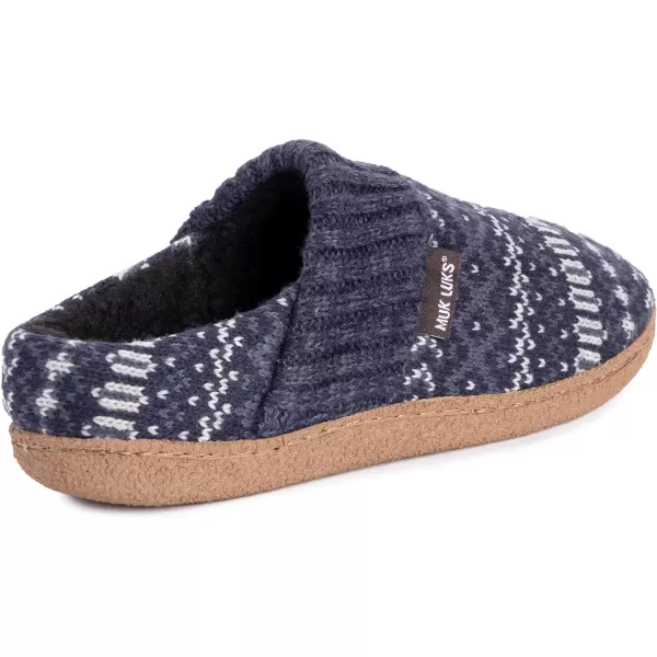 MUK LUKS Mens Marcel SlipperDark Blue