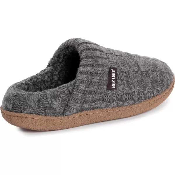 MUK LUKS Mens Marcel SlipperDark Grey Heather