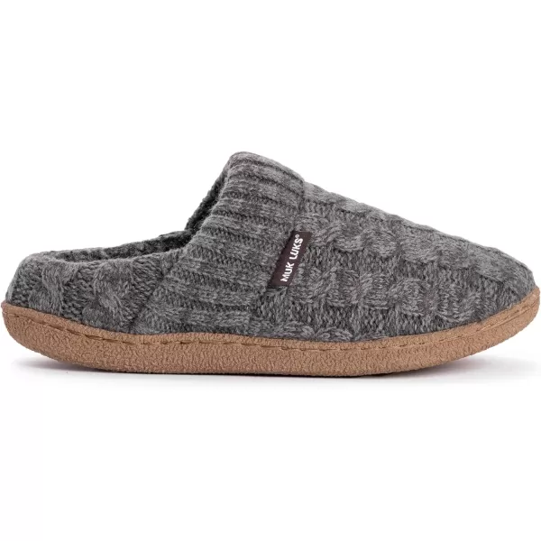 MUK LUKS Mens Marcel SlipperDark Grey Heather