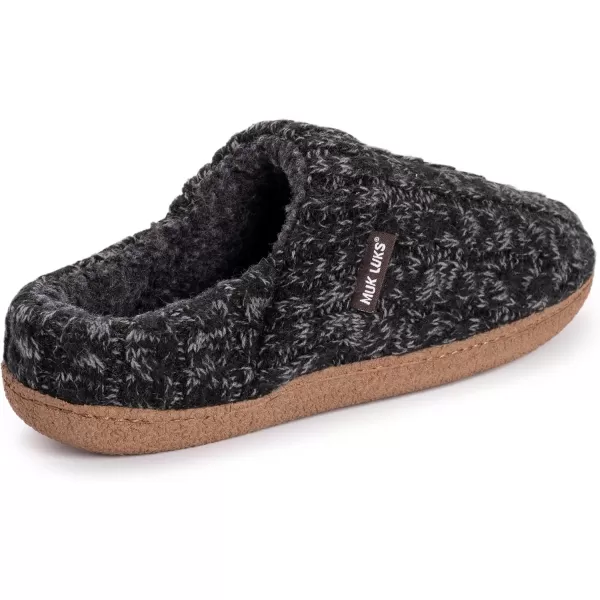 MUK LUKS Mens Marcel SlipperEbonyCharcoal