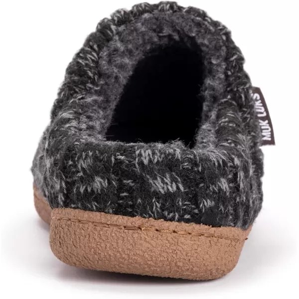 MUK LUKS Mens Marcel SlipperEbonyCharcoal