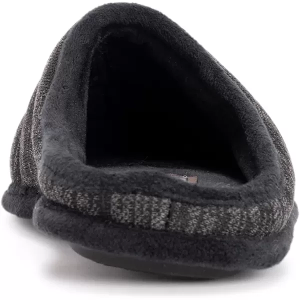 MUK LUKS Mens Marcus Clog SlippersEbonyCharcoal Marl