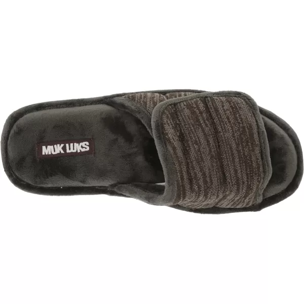 MUK LUKS Mens Marcus Clog SlippersEbonyCharcoal Marl