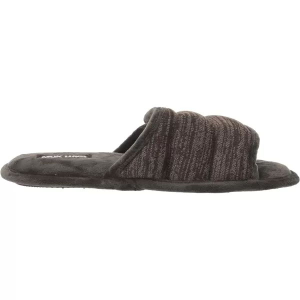 MUK LUKS Mens Marcus Clog SlippersEbonyCharcoal Marl