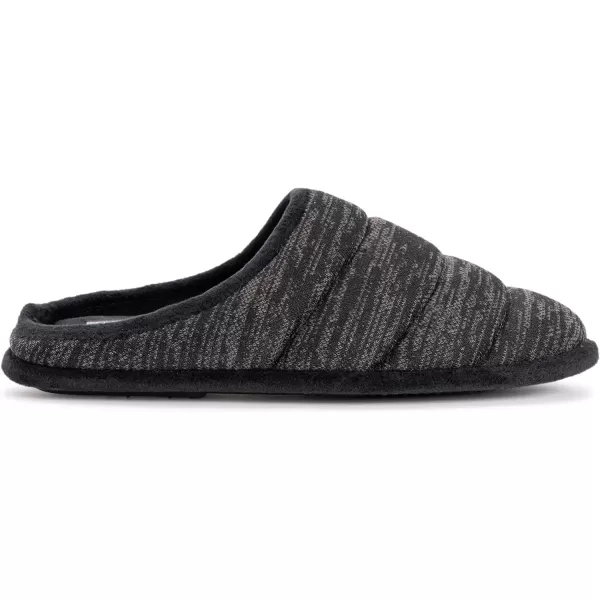 MUK LUKS Mens Marcus Clog SlippersEbonyCharcoal Marl