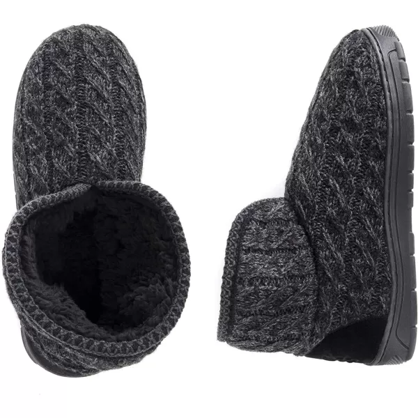 MUK LUKS Mens Mark SlipperEbonyGrey