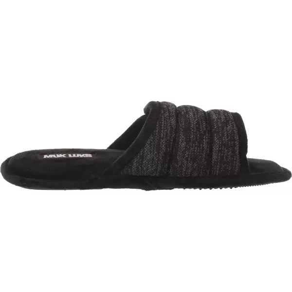 MUK LUKS Mens Maverick Slide SlippersEbonyCharcoal