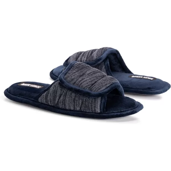 MUK LUKS Mens Maverick Slide SlippersShark FinNiagara