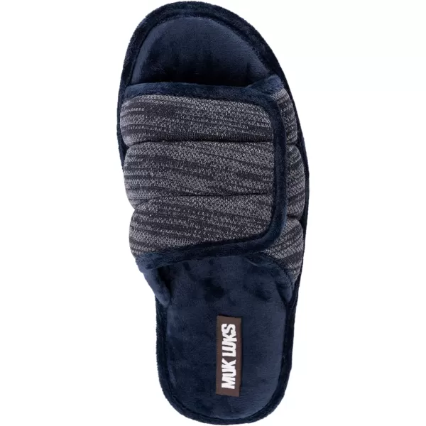 MUK LUKS Mens Maverick Slide SlippersShark FinNiagara