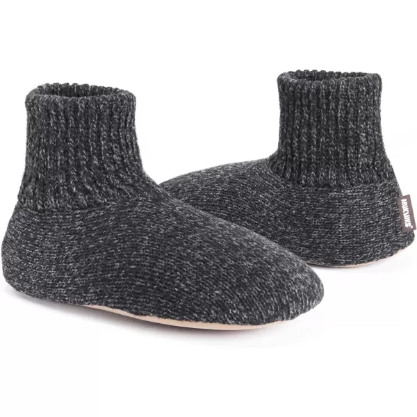 MUK LUKS Mens Morty Ragg Wool SlipperBlack