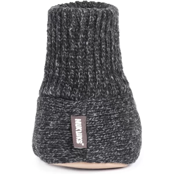 MUK LUKS Mens Morty Ragg Wool SlipperBlack