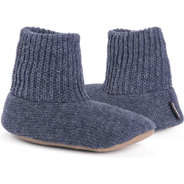 MUK LUKS Mens Morty Ragg Wool SlipperBlue