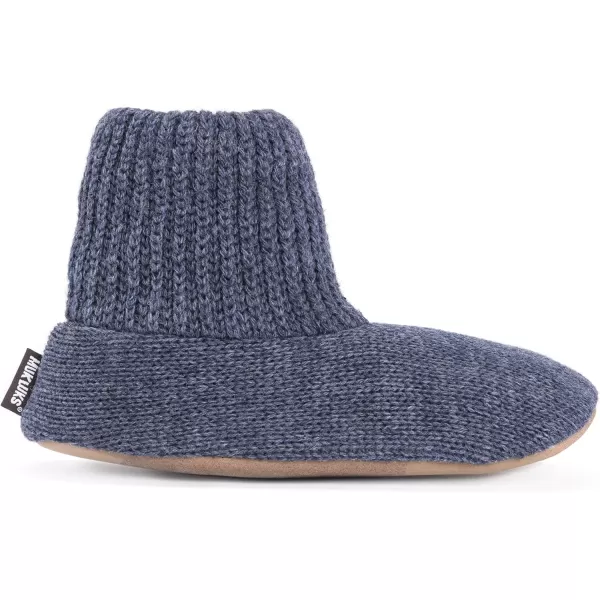 MUK LUKS Mens Morty Ragg Wool SlipperBlue