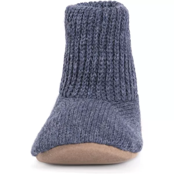 MUK LUKS Mens Morty Ragg Wool SlipperBlue