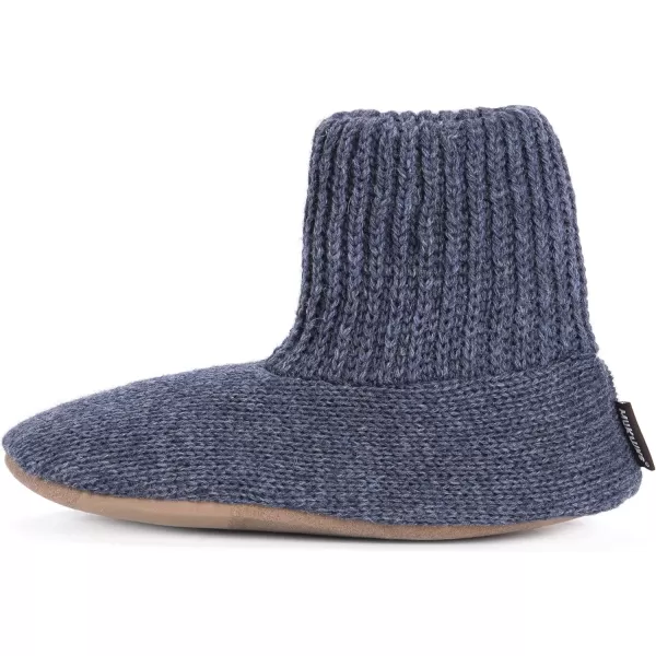 MUK LUKS Mens Morty Ragg Wool SlipperBlue