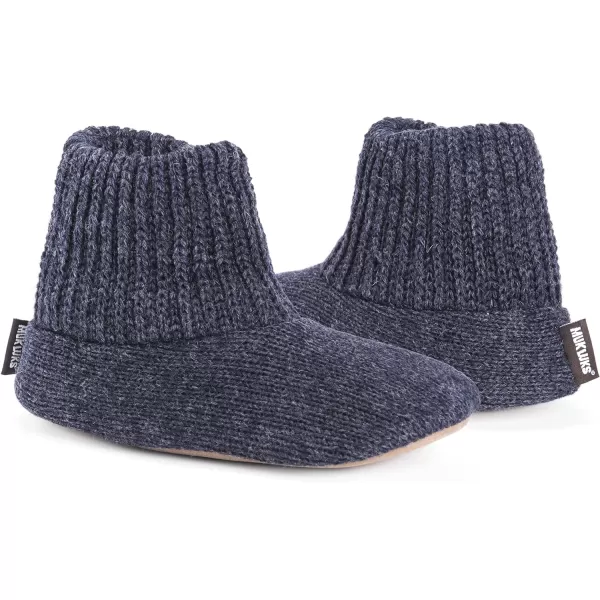 MUK LUKS Mens Morty Ragg Wool SlipperNavy