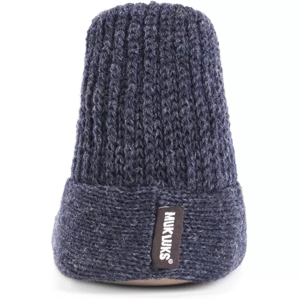 MUK LUKS Mens Morty Ragg Wool SlipperNavy