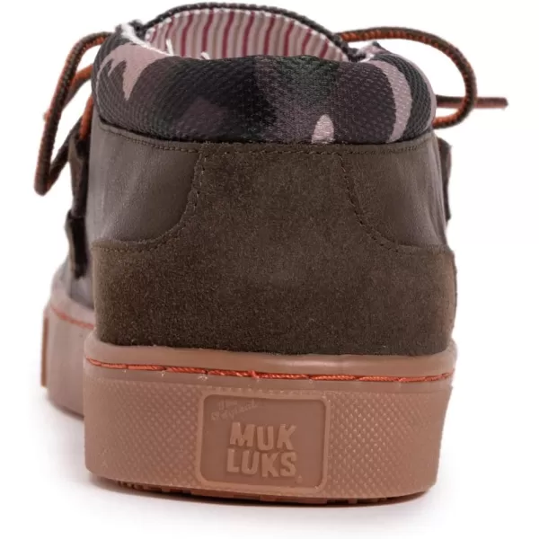 MUK LUKS Mens Park Ollie SneakerOliveCamo LoaferOliveCamo