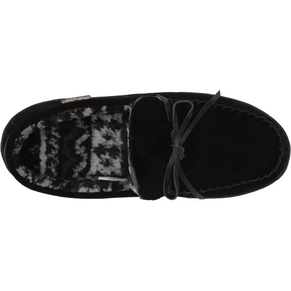 MUK LUKS Mens Paul Suede Moccasin SlipperBlack