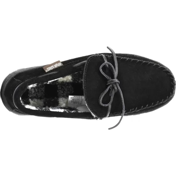 MUK LUKS Mens Paul Suede Moccasin SlipperBlackBrown Buffalo