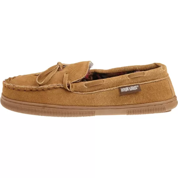 MUK LUKS Mens Paul Suede Moccasin SlipperTan