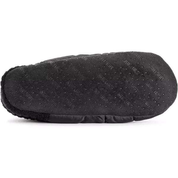 MUK LUKS Mens Quilted Slipper BootiesEbony