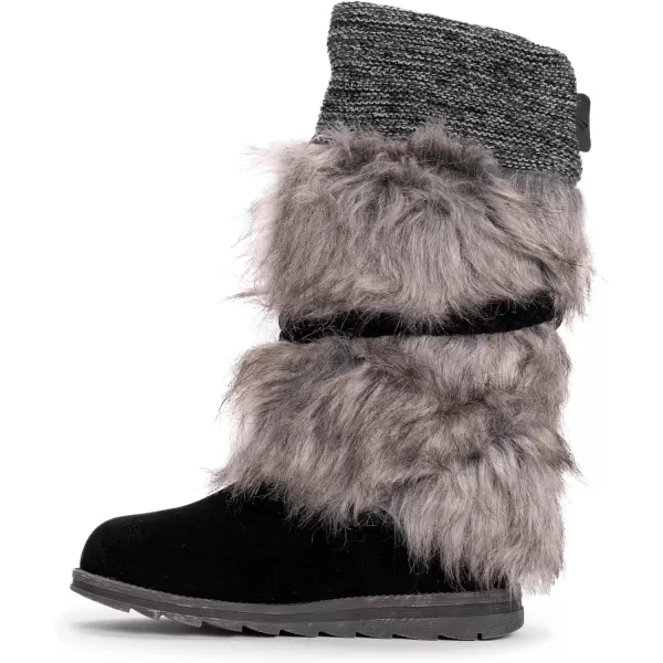 MUK LUKS Mens Sigrid Leela Fashion BootEbony