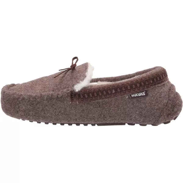 MUK LUKS Mens Slip on Style SlipperChestnut Heather