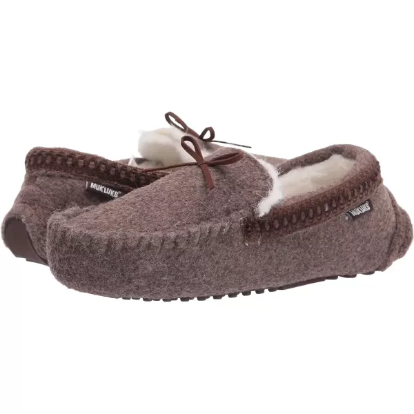 MUK LUKS Mens Slip on Style SlipperChestnut Heather