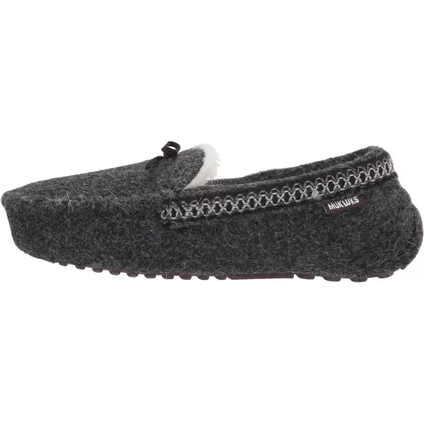 MUK LUKS Mens Slip on Style SlipperEbony Heather