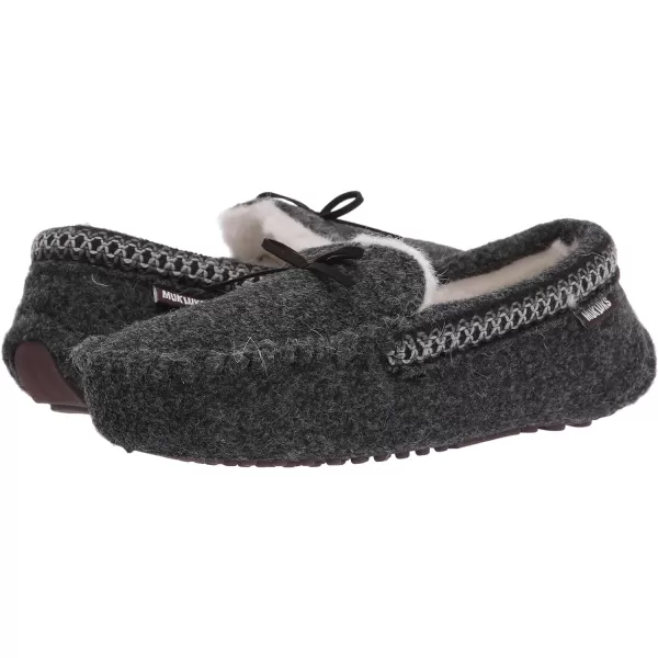 MUK LUKS Mens Slip on Style SlipperEbony Heather