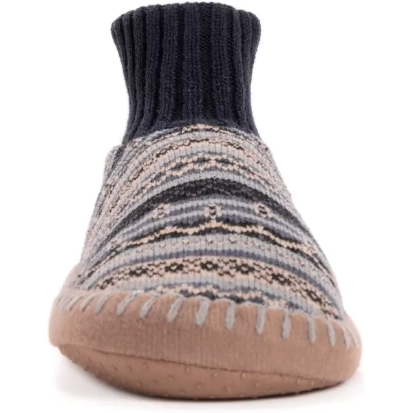 MUK LUKS Mens Slipper Socks CasualBlueGrey