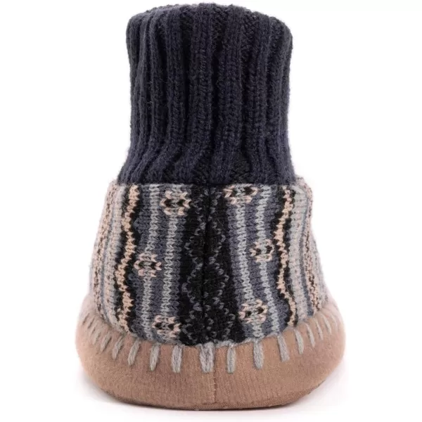 MUK LUKS Mens Slipper Socks CasualBlueGrey