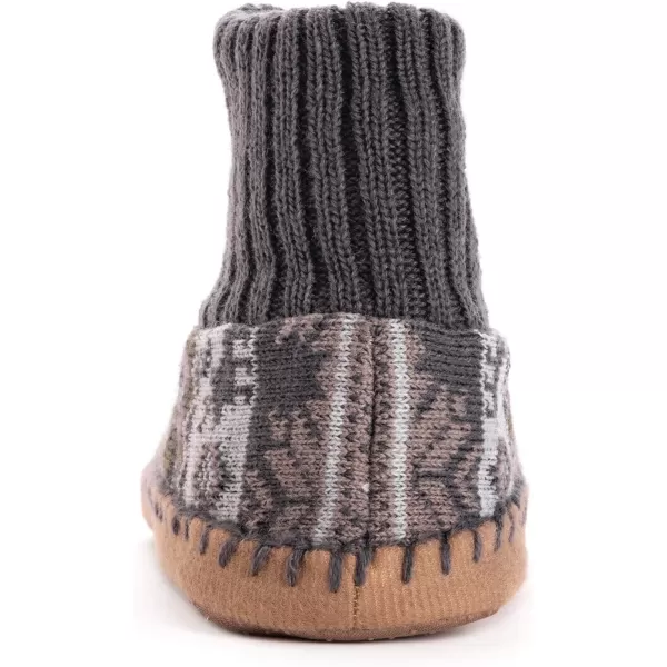 MUK LUKS Mens Slipper Socks CasualFossil