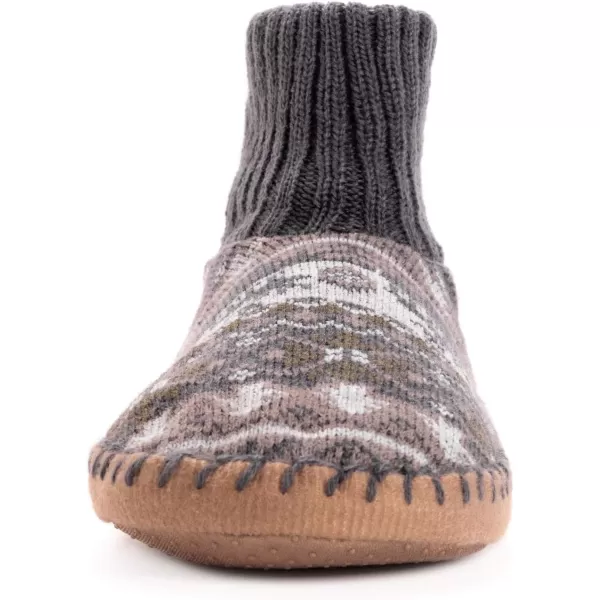 MUK LUKS Mens Slipper Socks CasualFossil