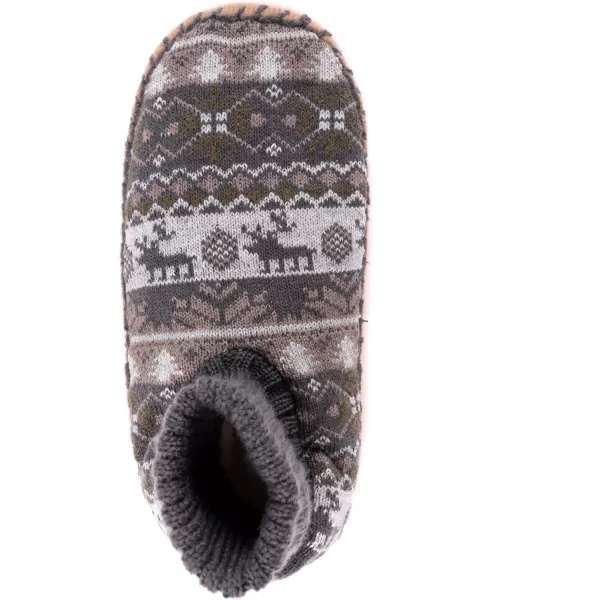 MUK LUKS Mens Slipper Socks CasualFossil